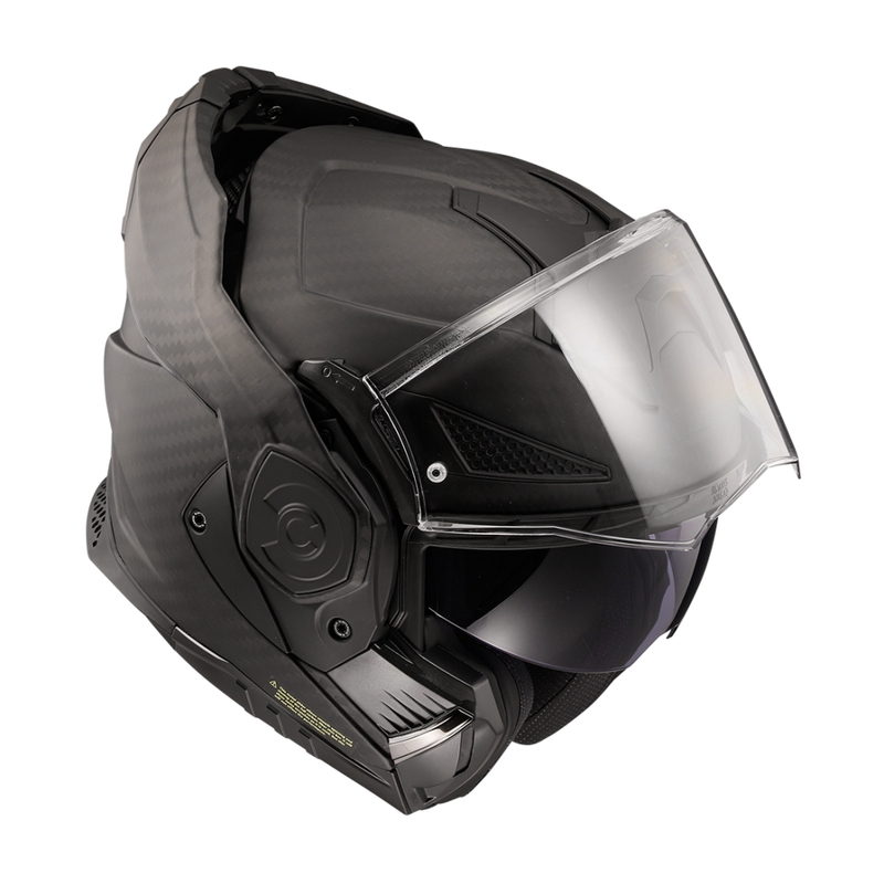 Motociklistička kaciga na preklop LS2 FF901 Advant X Solid Carbon mat crna