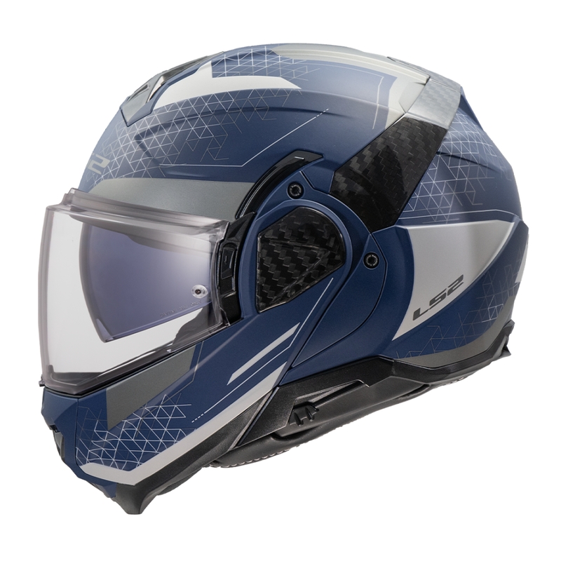 Motociklistička kaciga na preklop LS2 FF910 Advant II Astral mat plavo-siva