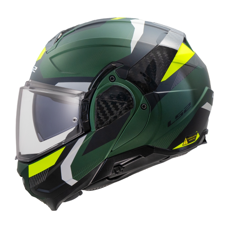 Motociklistička kaciga na preklop LS2 FF910 Advant II Triple maslinasto zelena