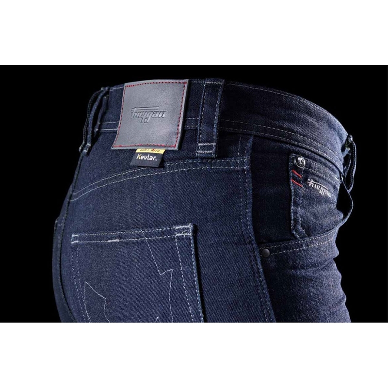 Furygan Nikita X Kevlar® Mom Fit ženske motociklističke traperice tamnoplave boje