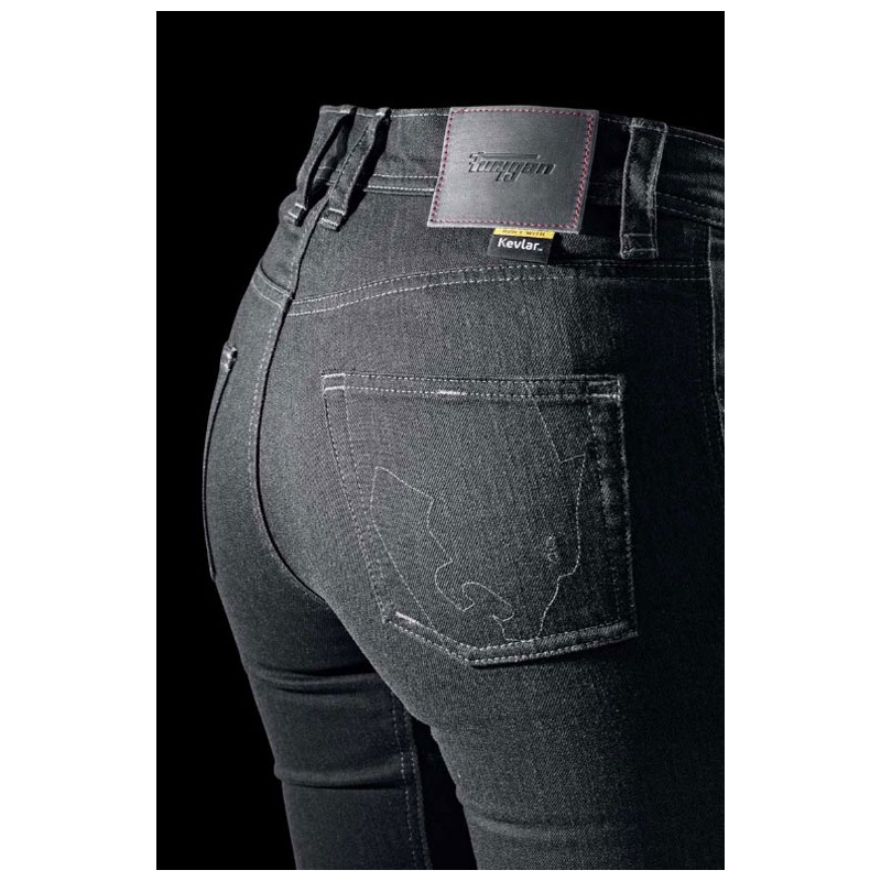 Furygan Nikita X Kevlar® Mom Fit ženske motociklističke traperice tamno sive boje