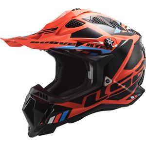 LS2 MX700 Subverter Stomp kaciga za motocross narančasto-crna