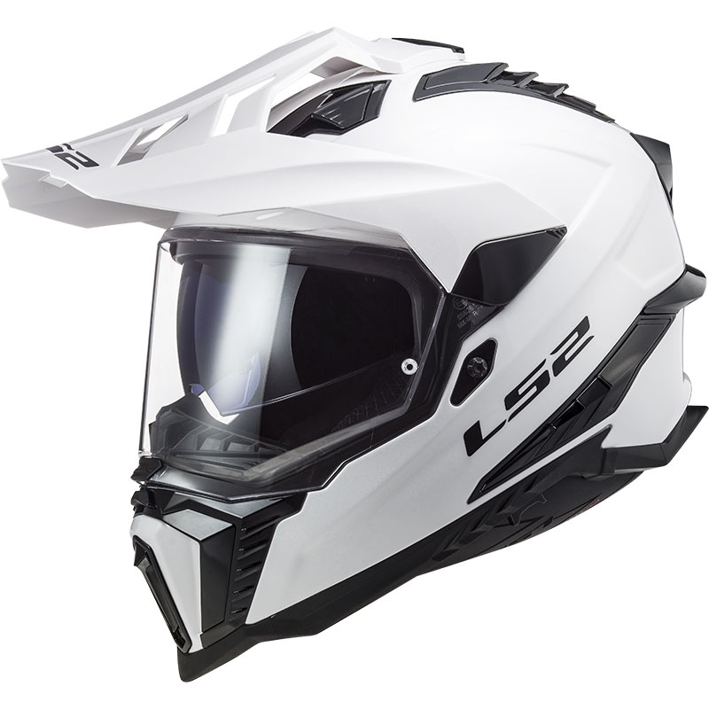 Enduro motociklistička kaciga LS2 MX701 Explorer, čisto bijela