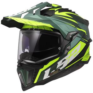 Enduro moto kaciga LS2 MX701 Explorer Spire zeleno-fluo žuta