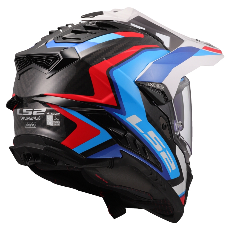 Enduro motociklistička kaciga LS2 MX701 Explorer C Frontier II bijelo-plava