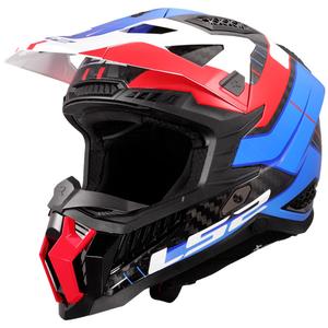 Motocross kaciga LS2 MX703 X-Force Galuo bijelo-crveno-plava