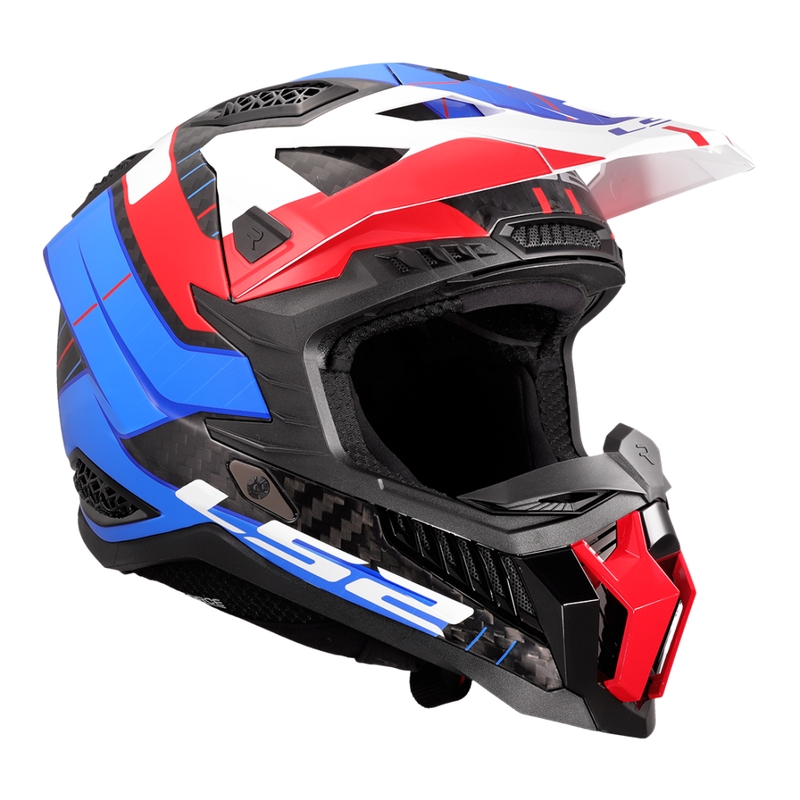 Motocross kaciga LS2 MX703 X-Force Galuo bijelo-crveno-plava