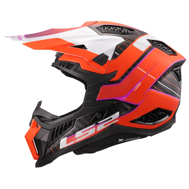 Motocross kaciga LS2 MX703 X-Force Galuo narančasta