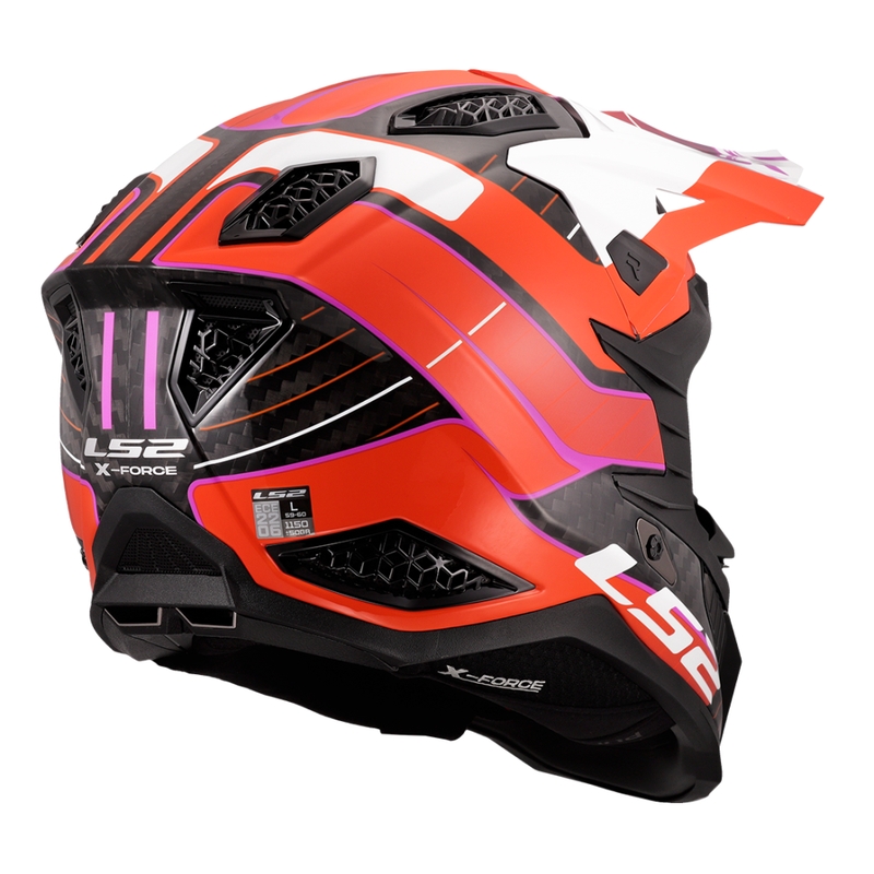 Motocross kaciga LS2 MX703 X-Force Galuo narančasta