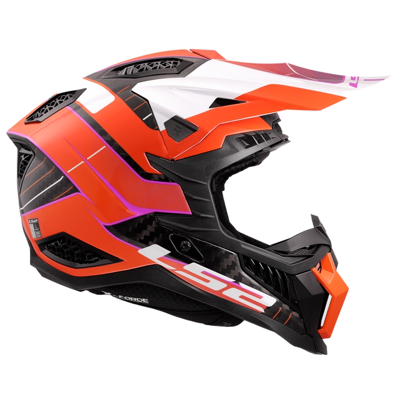 Motocross kaciga LS2 MX703 X-Force Galuo narančasta