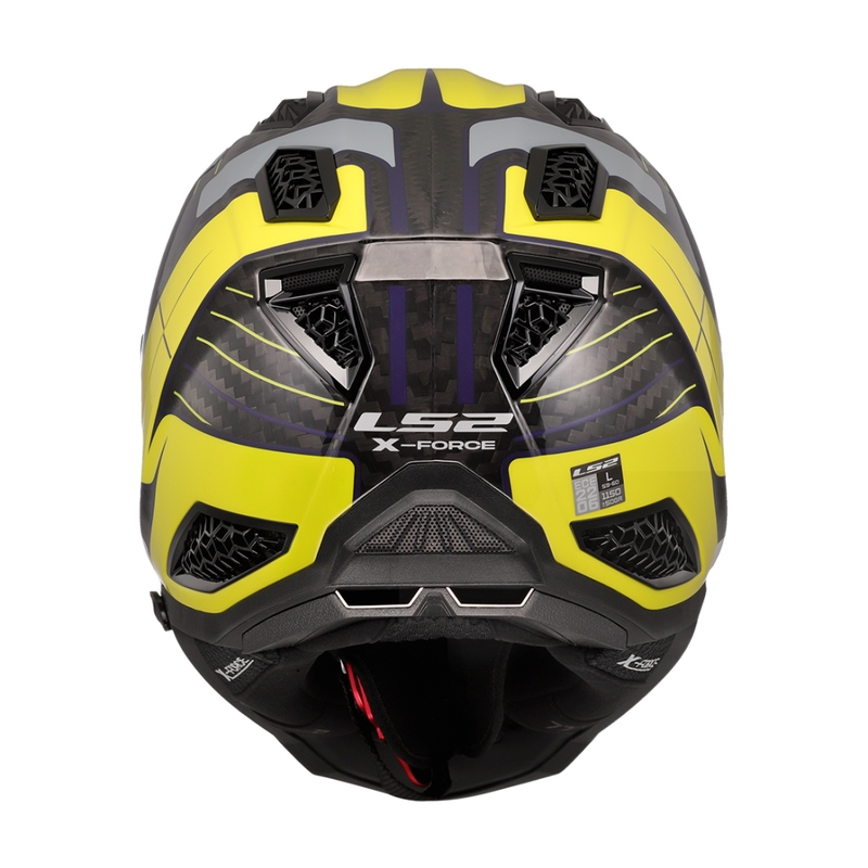 Motocross kaciga LS2 MX703 X-Force Galuo sivo-fluo žuta