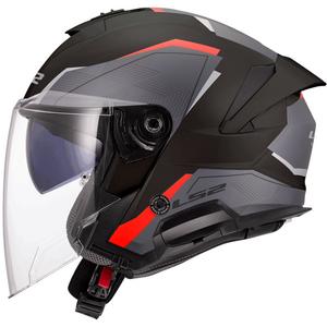 Otvorena motociklistička kaciga LS2 OF618 Verso II Air crno-crvena