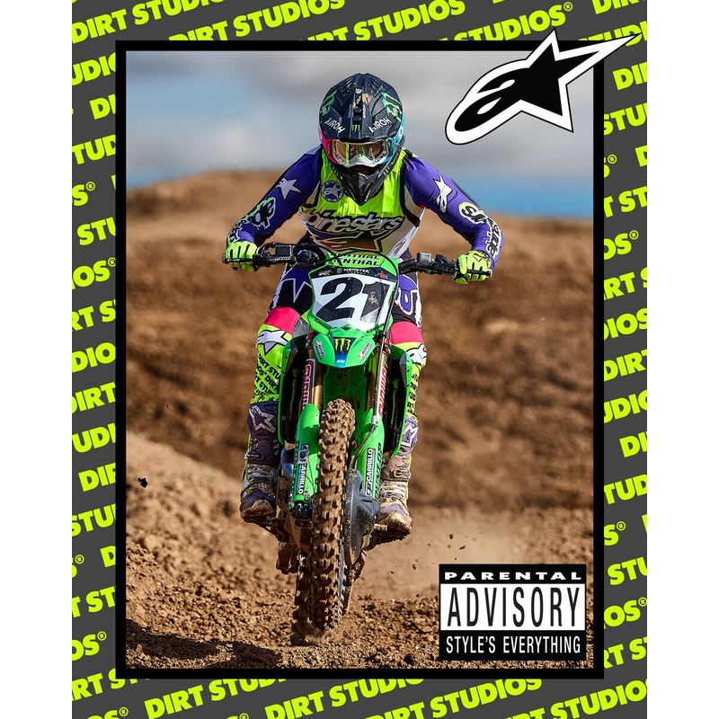 Alpinestars Supertech SX motocross dres limitirano izdanje Dirt Studios bijelo-ljubičasto-ružičasto-fluo žuto