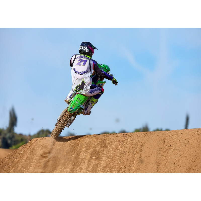 Alpinestars Supertech SX motocross dres limitirano izdanje Dirt Studios bijelo-ljubičasto-ružičasto-fluo žuto