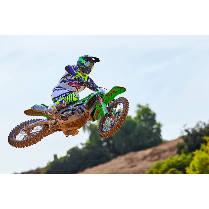 Alpinestars Supertech motocross hlače ograničeno izdanje Dirt Studios bijelo-ljubičasto-ružičasto-fluo žuto