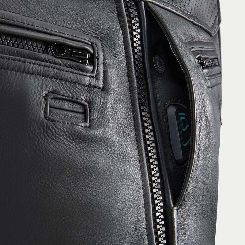 Alpinestars TECH-AIR®3 V2 LEATHER system airbag prsluk crni