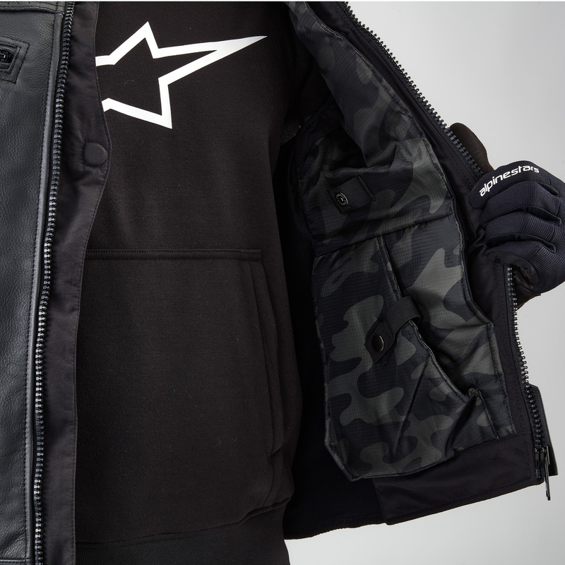 Alpinestars TECH-AIR®3 V2 LEATHER system airbag prsluk crni