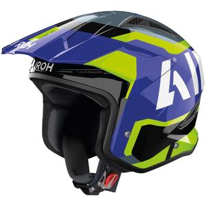 Probna moto kaciga Airoh TRR 2 Jupiter plavo-žuta