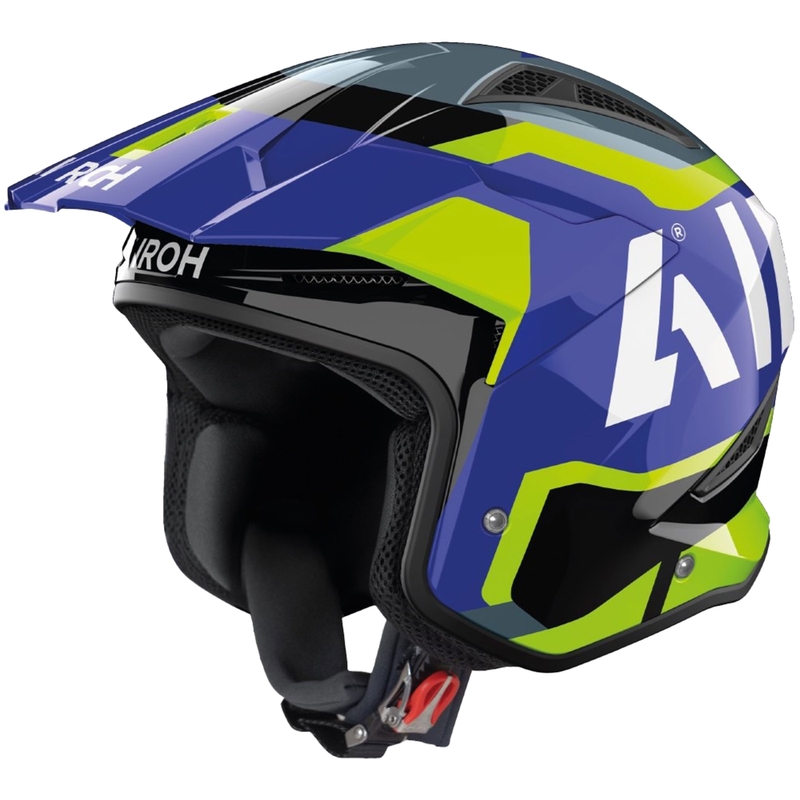 Probna moto kaciga Airoh TRR 2 Jupiter plavo-žuta