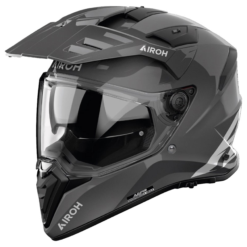 Enduro moto kaciga Airoh Bandit Boja tamno siva