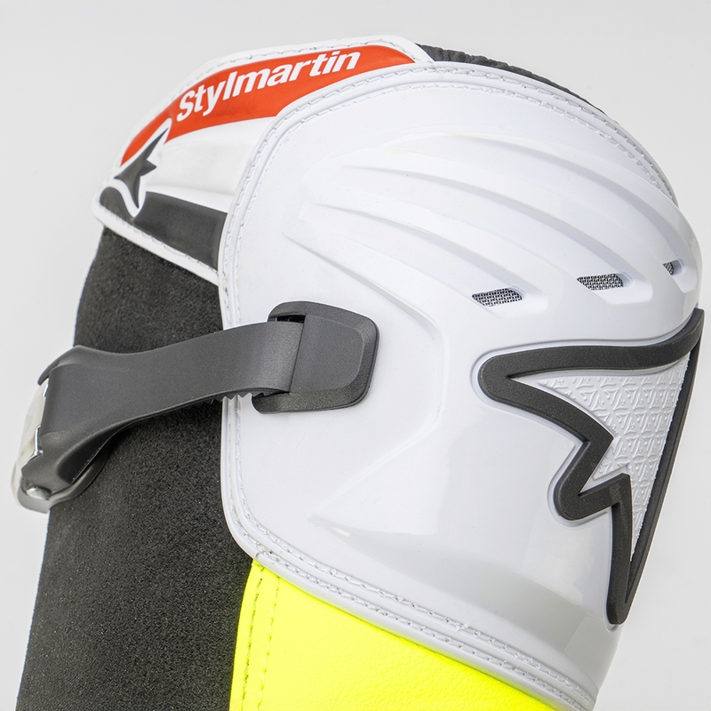 Motorističke čizme Stylmartin Impact Pro.2 bijelo-crno-fluo žute