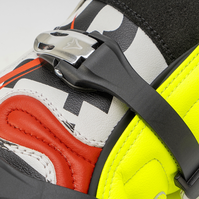 Motorističke čizme Stylmartin Impact Pro.2 bijelo-crno-fluo žute