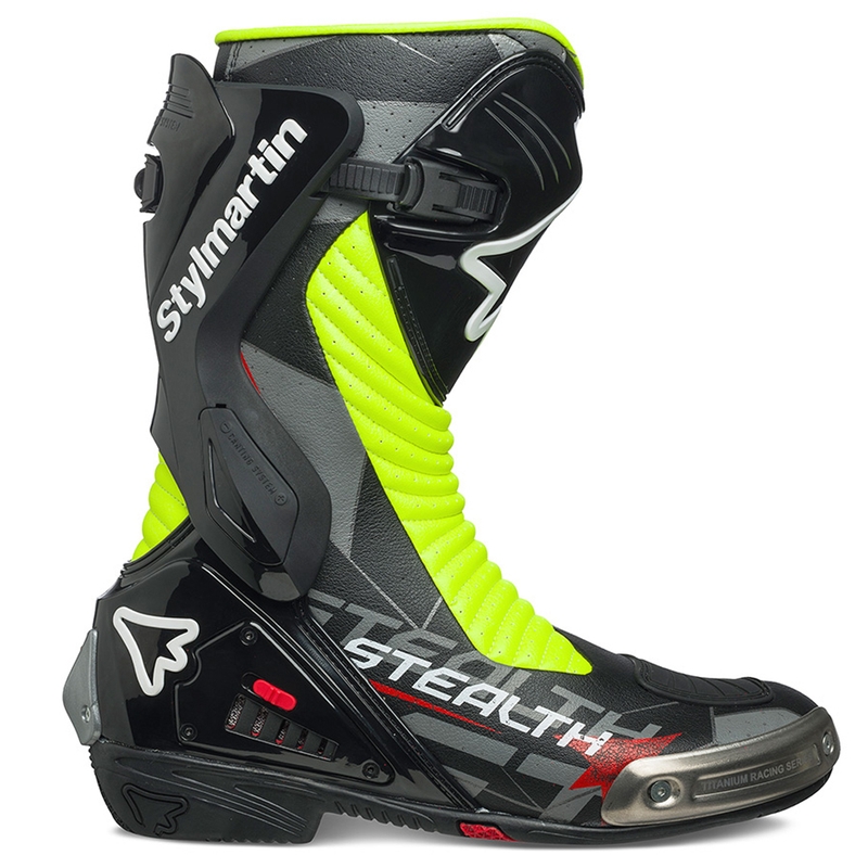 Motociklističke čizme Stylmartin Stealth Evo Air crno-fluo žute