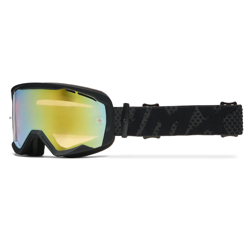 Motocross naočale iMX Endurance Flip crno-crne s iridij pleksiglasom