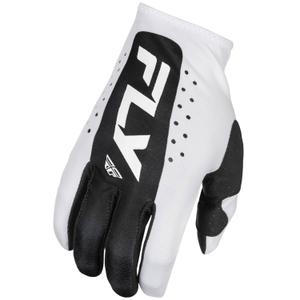 FLY Racing Lite motocross rukavice bijelo-crne