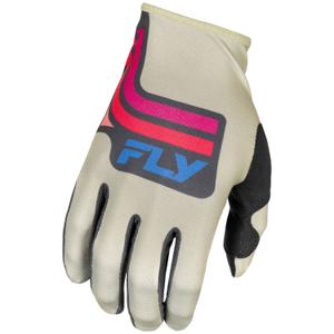 FLY Racing Lite rukavice za motocross sivo-ružičasto-plave