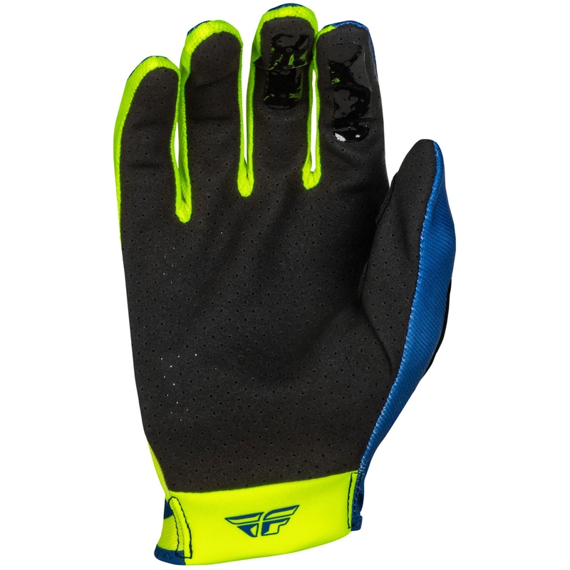 FLY Racing Lite motocross rukavice plavo-fluo žute