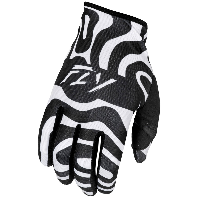 FLY Racing Lite 2025 motocross rukavice bijelo-crne