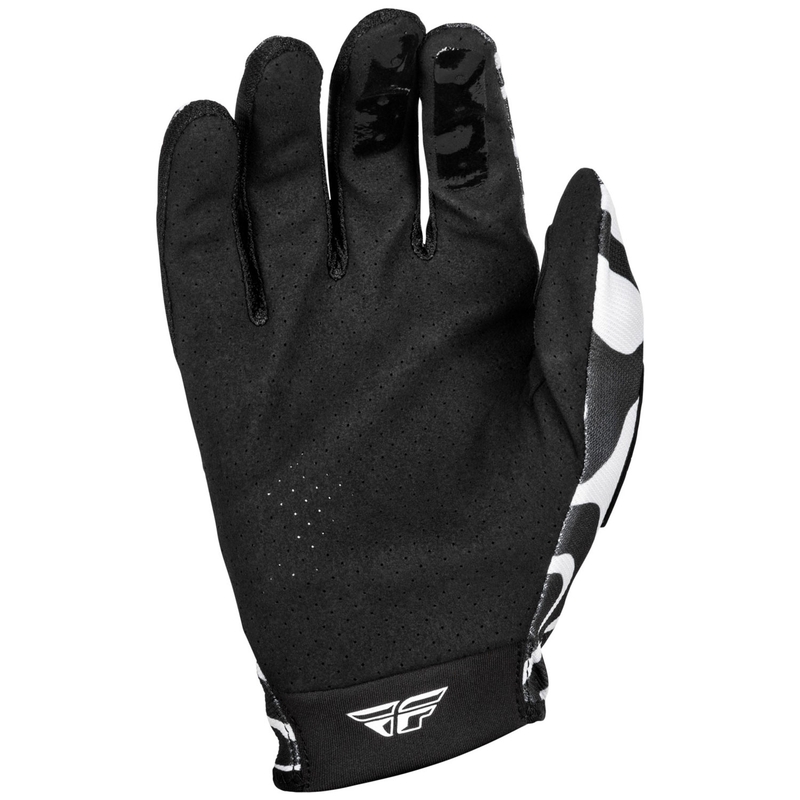 FLY Racing Lite 2025 motocross rukavice bijelo-crne