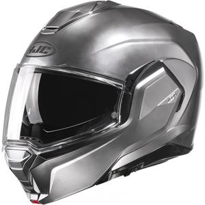 HJC i100 Čvrsta motociklistička kaciga na preklop, srebrna