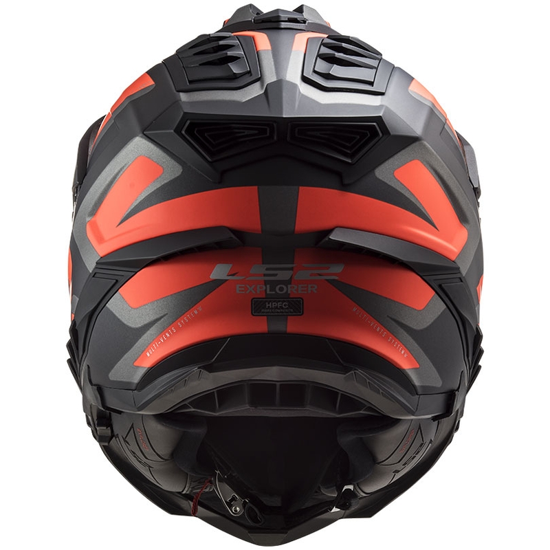 Enduro kaciga LS2 MX701 Explorer Alter crno-fluo narančasto-siva mat