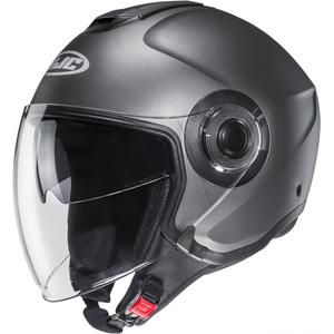 Otvorena motociklistička kaciga HJC i40N Čvrsti poluravni titan