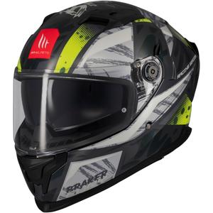 Integralna moto kaciga MT Braker SV Fury sivo-fluo žuta