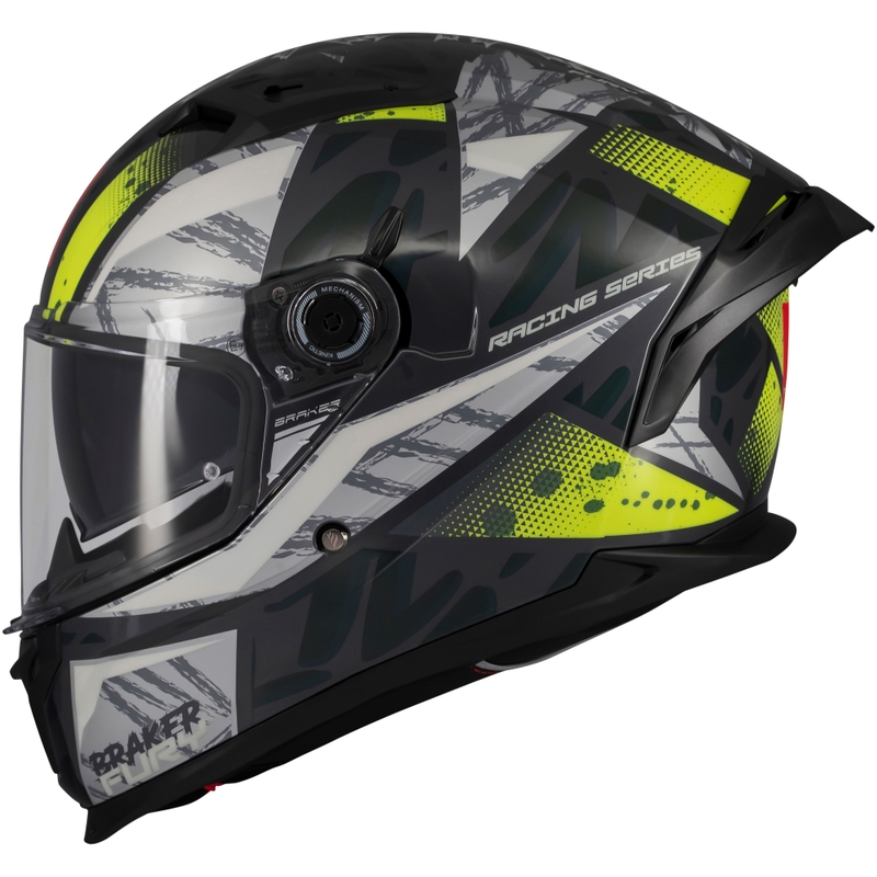 Integralna moto kaciga MT Braker SV Fury sivo-fluo žuta