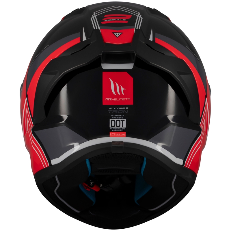 Integralna motociklistička kaciga MT Stinger 2 Tron crno-crveno-siva