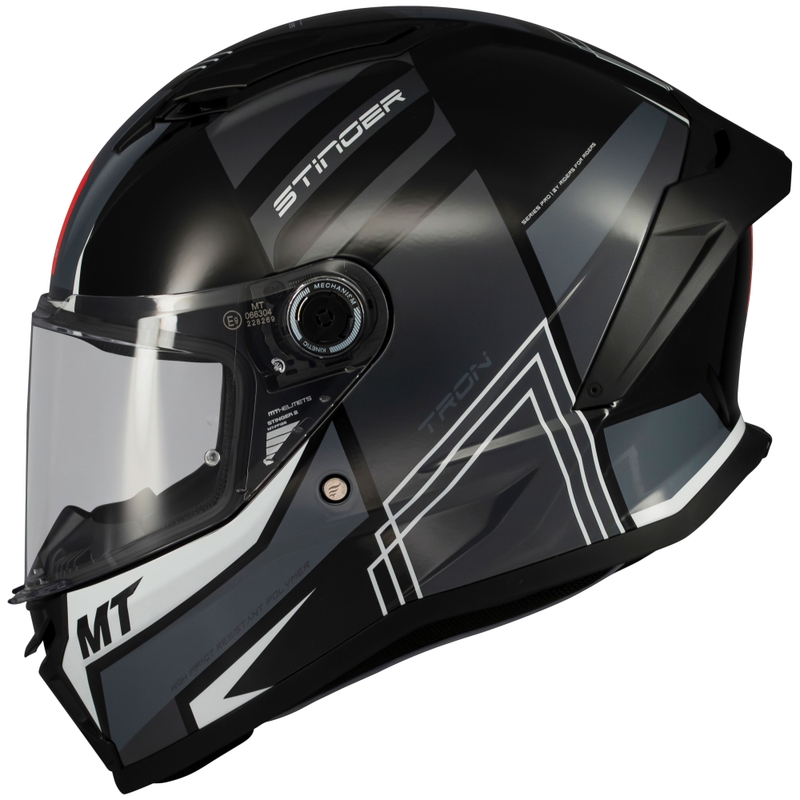 Integralna motociklistička kaciga MT Stinger 2 Tron crno-siva