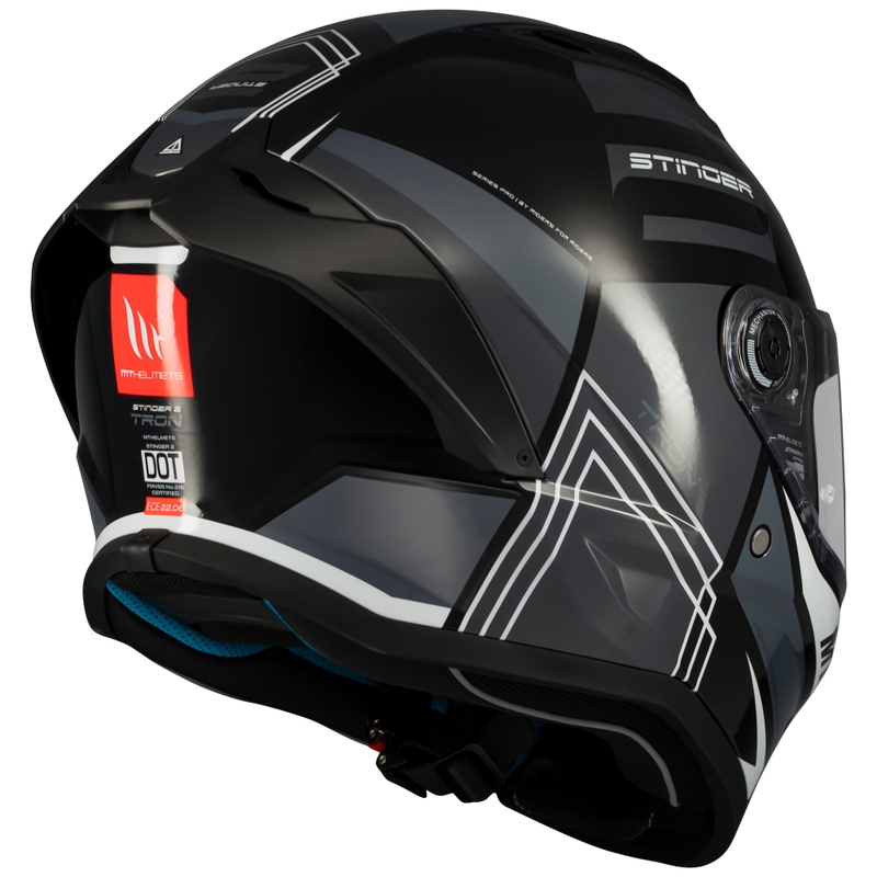 Integralna motociklistička kaciga MT Stinger 2 Tron crno-siva