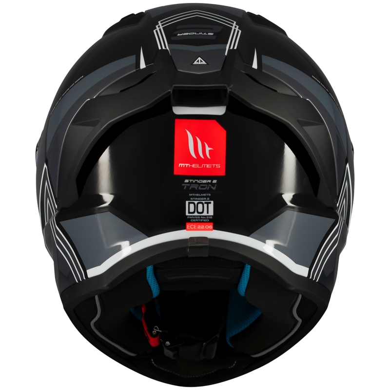 Integralna motociklistička kaciga MT Stinger 2 Tron crno-siva