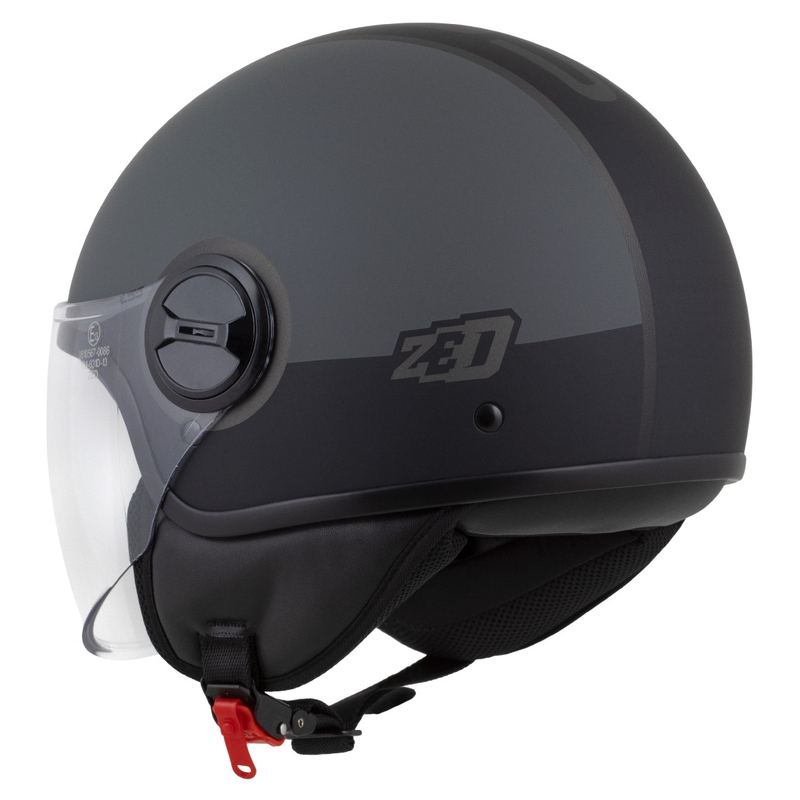 Otvorena kaciga ZED C35 sivo-crna mat