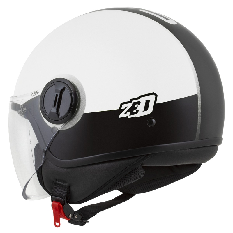 Otvorena kaciga ZED C35 bijelo-crna