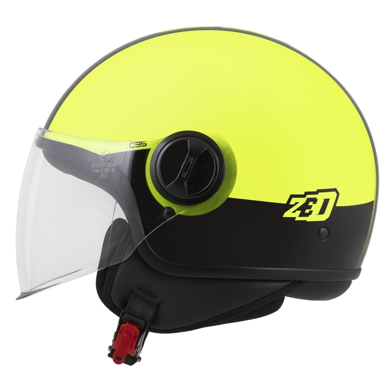 Otvorena kaciga ZED C35 fluo žuto-crna