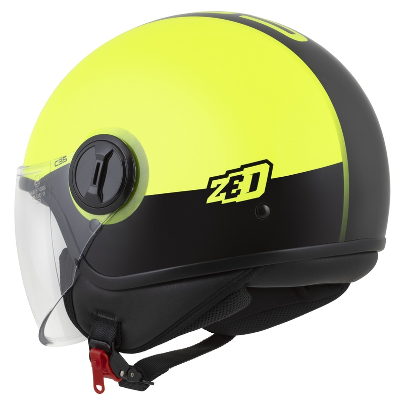 Otvorena kaciga ZED C35 fluo žuto-crna