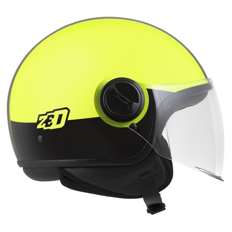 Otvorena kaciga ZED C35 fluo žuto-crna
