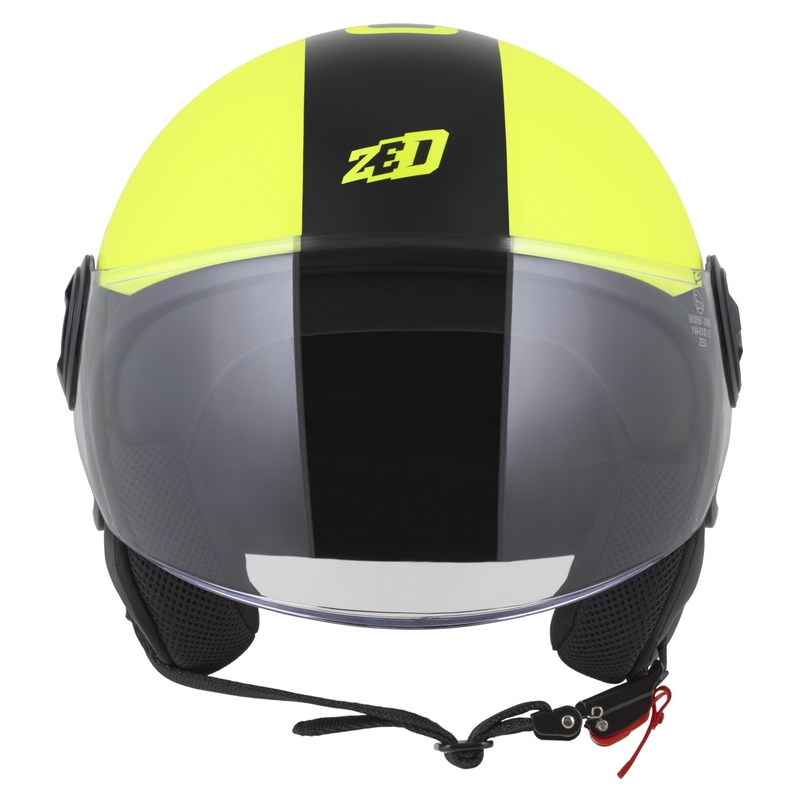 Otvorena kaciga ZED C35 fluo žuto-crna