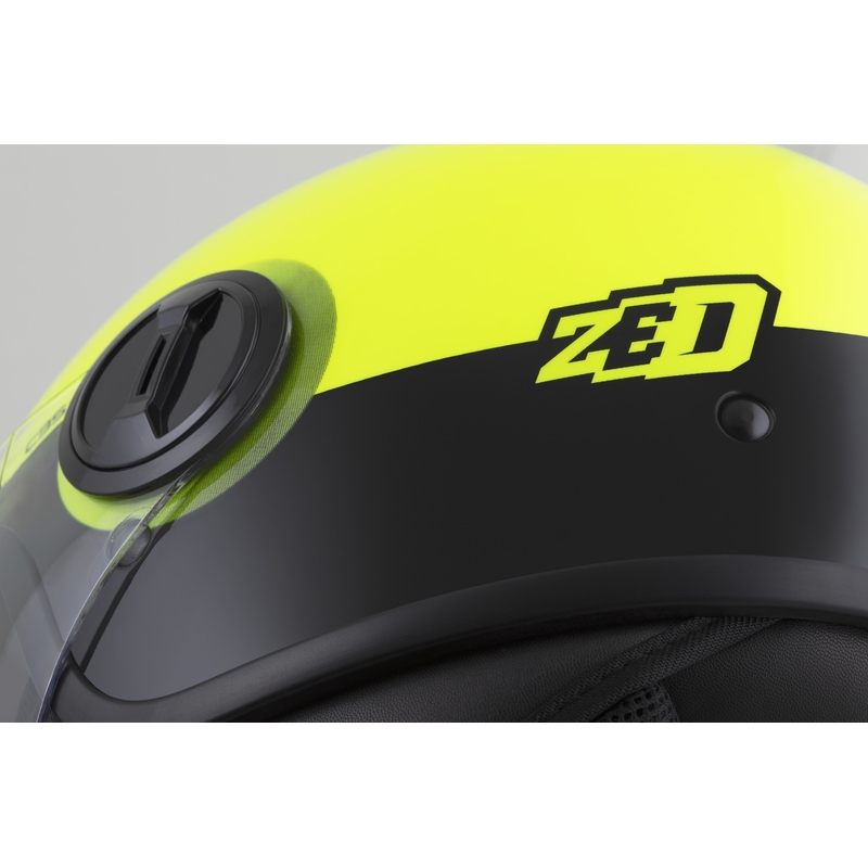Otvorena kaciga ZED C35 fluo žuto-crna