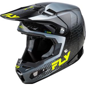 FLY Racing Formula S karbonska kaciga za motocros sivo-fluo žuta